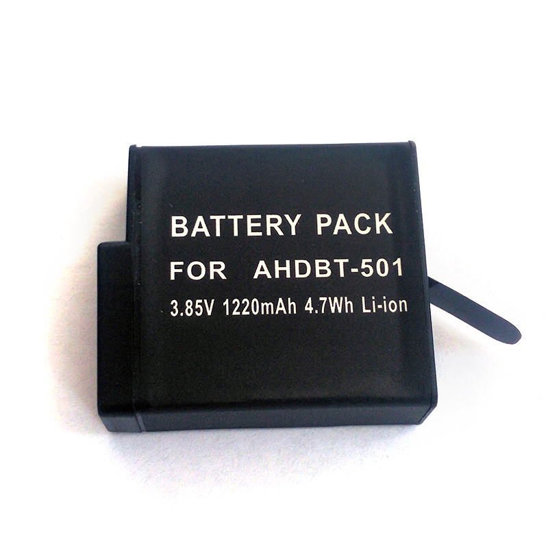 适用于gopro hero 5运动相机BT-501 AHDBT-501gopro5相机电池批发